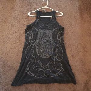 Dark gray dress